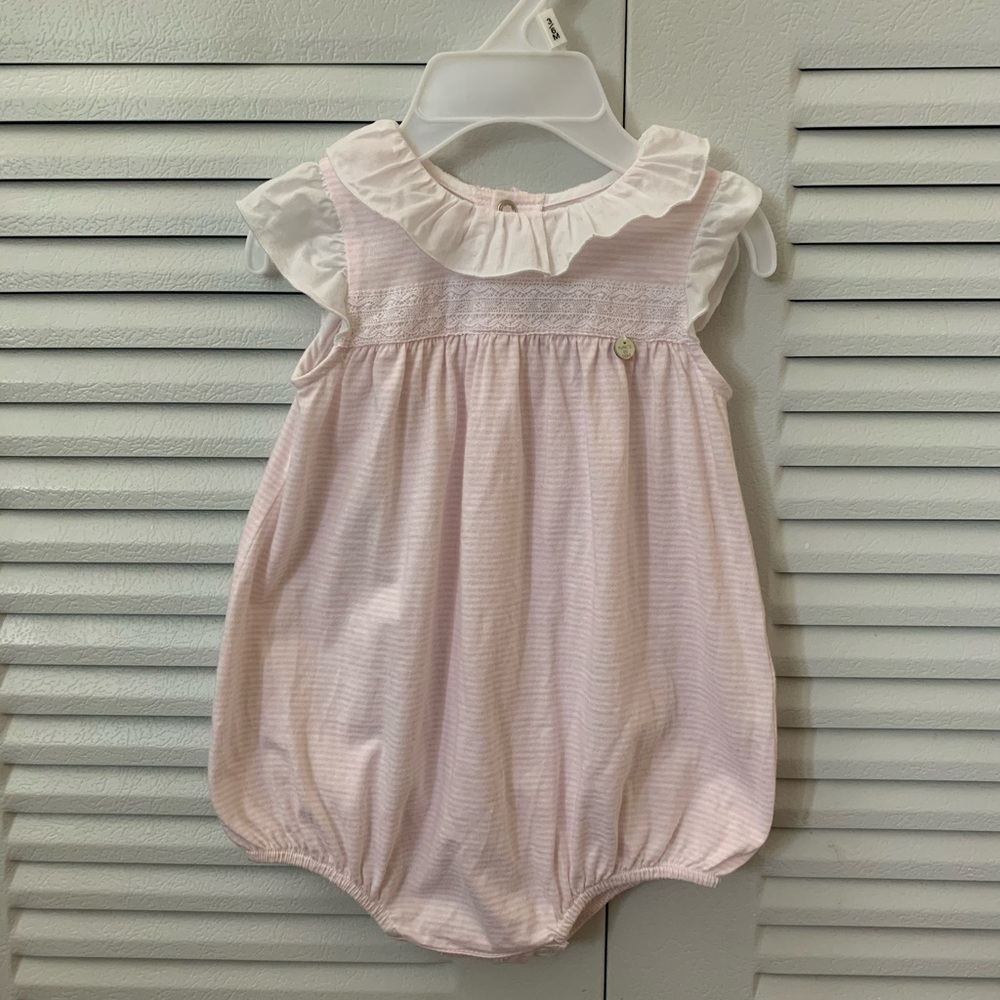 Purete du Bebe baby romper & socks. Size 6 M - Picture 3 of 12